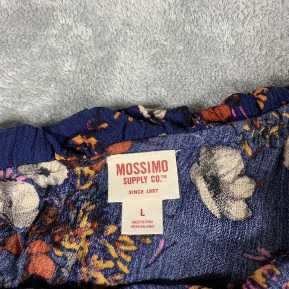 Mossimo Supply Co. NWT Floral Ruffle One Shoulder Blouse Size Large Women’s - Picture 6 of 9